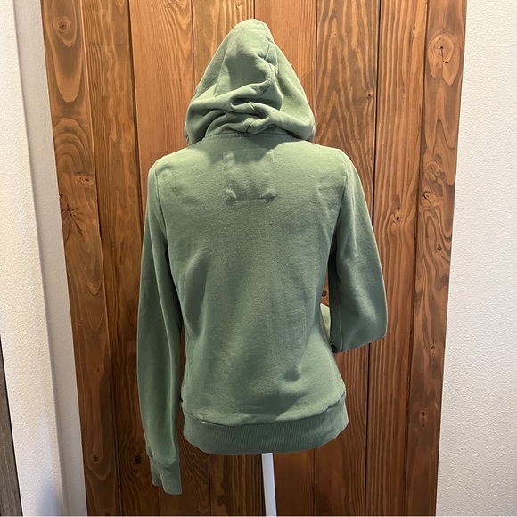 A&F hooded zip up the front hoodie with front patch pockets. - Picture 4 of 7